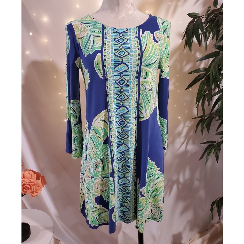 Lilly Pulitzer Latitude Adjustment Ophelia Jersey Swing Dress Size S Tropical